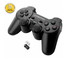 Esperanza EGG108K Gladiator gamepad černá / bezdrátový / 12 tlačítek / pro PC a PS3