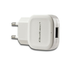 Qoltec 50193 AC adapter 12W | 5V | 2.4A | USB | bílá