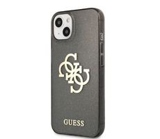 GUESS TPU Big 4G Full Glitter Zadní Kryt pro Apple iPhone 13 mini černá