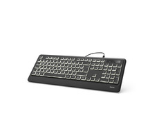Hama KC-550 podsvícená klávesnice / drátová / USB / 1.8 m / CZ & SK