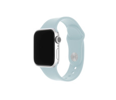 FIXED Silicone Strap Set silikonových řemínků pro Apple Watch 42 & 44 & 45 mm světlě tyrkysová