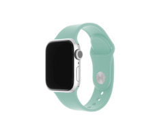 FIXED Silicone Strap Set silikonových řemínků pro Apple Watch 42 & 44 & 45 mm světlě zelená