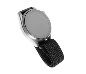 FIXED Nylon Strap Nylonový řemínek s šířkou 22mm pro smartwatch reflexně černá