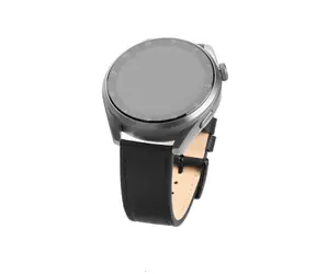 FIXED Leather Strap Kožený řemínek s šířkou 22mm pro smartwatch černá