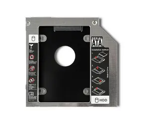 Qoltec HDD rámeček pro notebooky 2.5" SATA černá / 122 x 122 x 9.5 mm