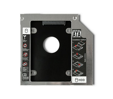 Qoltec HDD rámeček pro notebooky 2.5" SATA černá / 127 x 126 x 12 mm