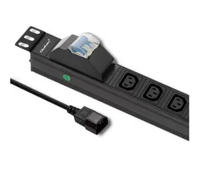 Qoltec napájecí panel pro RACK 19" / 10A / 8x IEC C13 / 2 m