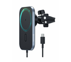SWISSTEN MagSafe držák telefonu do auta s bezdrátovým nabíjením / 15 W / MagSafe / Qi / pro iPhone 12 & iPhone 12 Pro
