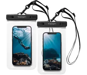 Spigen Velo A601 univerzální voděodolné pouzdro černá 2ks