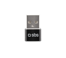SBS Adaptér USB samec - USB-C samica černá