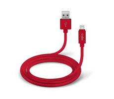 SBS Polo silikonový kabel USB - Lightning 1m červená / MFI