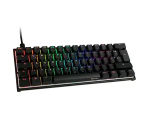 Ducky Mecha mini MX-Brown černá / Herní klávesnice / podsvícená / mechanická / drátová (USB) / DE