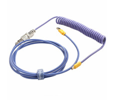 Ducky Premicord Horizon USB-C na USB-A fialová / spirálovitý / 1.8 m