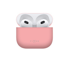 FIXED Silky Ultratenké silikonové pouzdro pro Apple Airpods 3 růžová