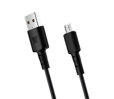 BonBon Datový a nabíjecí kabel USB-A 2.0 na microUSB 1m černá
