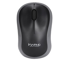 Marvo DWM100GY černo-šedá / bezdrátová optická myš / 1200 DPI / 2.4GHz USB přijímač