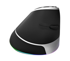 Marvo M708W černá / bezdrátová optická myš / vertikální / 2400 DPI / 500 mAh / 2.4GHz USB přijímač