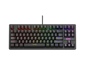 Marvo KG901 (CZ) černá / mechanická klávesnice / USB / RGB / CZ&SK layout / Jixian Blue / 87 kláves / 1.6m