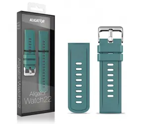Aligator Silikonový řemínek 22mm zelený