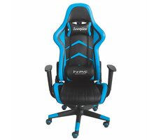 Marvo CH-106 modrá / herní židle / nastavitelná / syntetická kůže / 2x polštářek / nosnost 150 kg