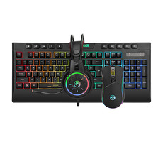 Marvo CM305 US Sada klávesnice & herní myš & sluchátka / US layout / RGB / drátový set