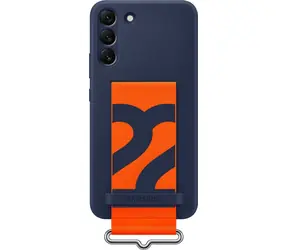 SAMSUNG Silikonový kryt s poutkem pro Samsung Galaxy S22 Plus modrá
