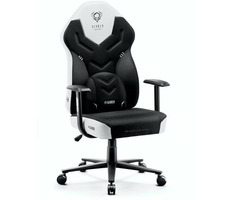 Diablo X-Gamer 2.0 Normal černo-bílá / herní židle / syntetická kůže / pojezdová kolečka / nosnost 150 kg