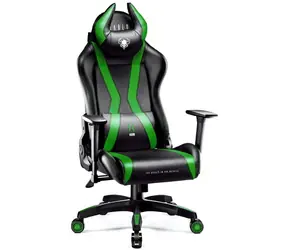 Diablo X-Horn 2.0 Normal černo-zelená / herní židle / nastavitelná / syntetická kůže / pojezdová kolečka / nosnost 160 k