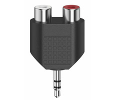 Hama redukce jack 3.5 mm na 2 cinch zásuvky / stereo