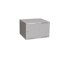 Solarix rozvaděč nástěnný skládaný SENSA LITE 6U 450mm - dveře plech / RAL 7035