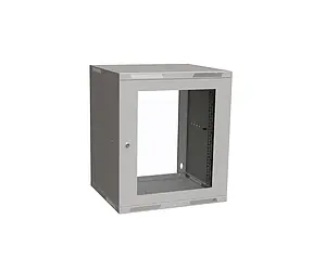 Solarix rozvaděč nástěnný skládaný SENSA LITE 12U 450mm / dveře sklo / RAL 7035
