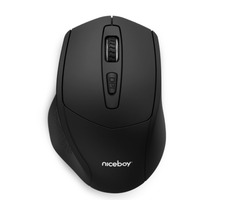 Niceboy M10 černá / bezdrátová optická myš / 1600DPI / USB / 2.4GHz