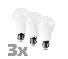 ECOLUX LED žárovka 3-pack 12W / klasický tvar / E27 / 3000K / 270° / 980lm / 3ks v balení