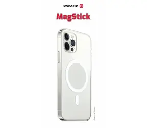 SWISSTEN CLEAR JELLY MagStick pouzdro pro Apple iPhone 12 Pro & 12 transparentní