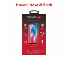 SWISSTEN FULL GLUE COLOR FRAME CASE FRIENDLY sklo pro HUAWEI NOVA 8i černá