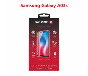 SWISSTEN FULL GLUE COLOR FRAME CASE FRIENDLY sklo pro SAMSUNG A037G GALAXY A03s černá