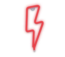 Forever Dekorativní LED neon Blesk červená / délka kabelu 2m / 3xAA / USB
