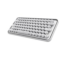 Rapoo Ralemo Pre 5 bílá / bezdrátová Multi-mode klávesnice / BT & 2.4 GHz / Integrovaná baterie