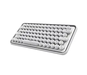 Rapoo Ralemo Pre 5 bílá / bezdrátová Multi-mode klávesnice / BT & 2.4 GHz / Integrovaná baterie