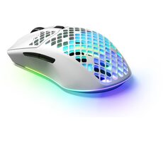 SteelSeries Aerox 3 Wireless Snow bílá / Herní myš / optická / 18000DPI / USB-A / 2m / 6 tlačítek