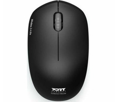 PORT CONNECT Wireless COLLECTION černá / bezdrátová myš / USB-A 2.4GHz dongle / 1600 DPI / 1x AA