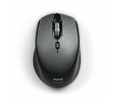PORT CONNECT SILENT 900713 černá / bezdrátová myš / USB-A 2.4GHz dongle / 1600 DPI
