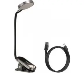 Baseus Mini lampa s klipem šedá / USB / 3W / 350mAh 