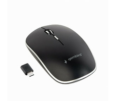 Gembird MUSW-4BSC-01 černá / bezdrátová optická myš / USB-C / 1600DPI