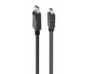 Gembird CC-DP-HDMI-10M adaptér DisplayPort(M) na HDMI(M) / délka 10m / černá