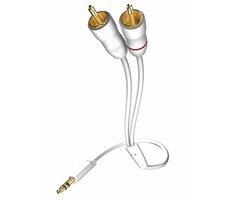 In-akustik Star Audio kabel bílá 5 m / 3.5mm jack - 2x Cinch