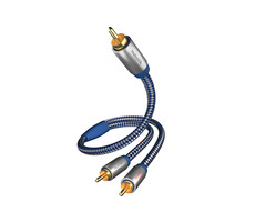 In-akustik Premium Subwoofer Y kabel 2 m / Cinch (M) - 2x Cinch (M) 