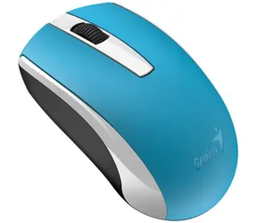 Genius ECO-8100 modrá / Optická bezdrátová myš / 1600 DPI / 2.4 GHz USB přijímač / Akumulátor