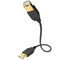In-akustik Premium High Speed kabel set 5ks / USB-A - USB-B 2.0 / 1 m / 5ks