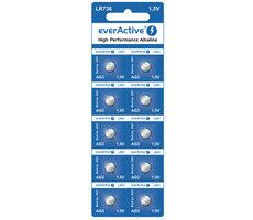 EverActive Alkalické knoflikové baterie G3 LR736 LR41 10ks